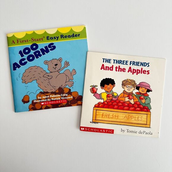 2/$6 Easy Readers-Small Sized-Lot of 2-Apples-Acorns by Scholastic (Paperback) - Picture 1 of 11